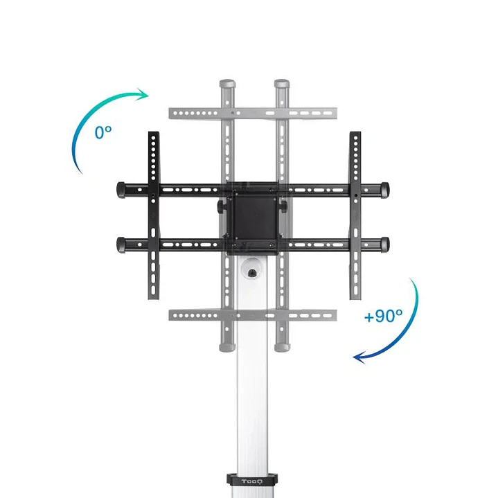 Tooq FS1886M-B Soporte suelo ruedas Hera 37