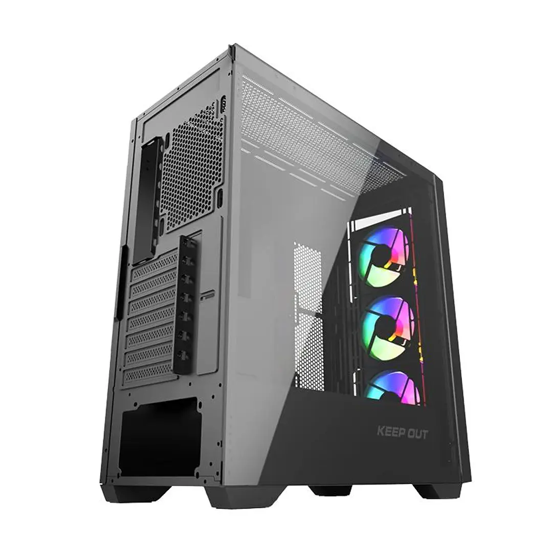 Keep Out Caja M-Atx KO XC-500 ARGB Usb3 BlackGlass 4