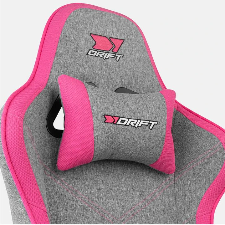 DRIFT Silla Gaming DR90 PRO Gris/Rosa 4