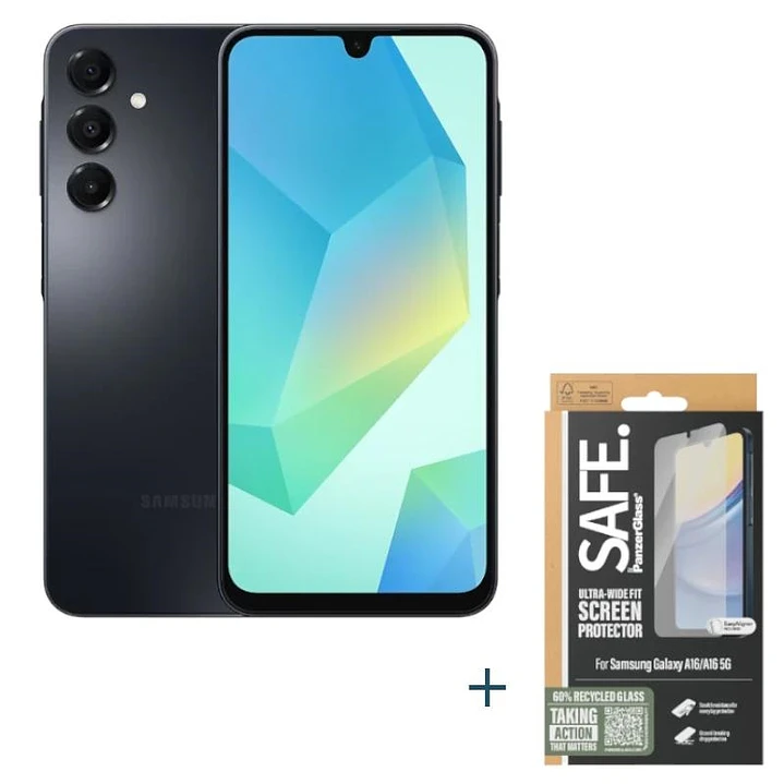 Samsung Galaxy A16 128GB 4GB Negro+ protector SAFE 1