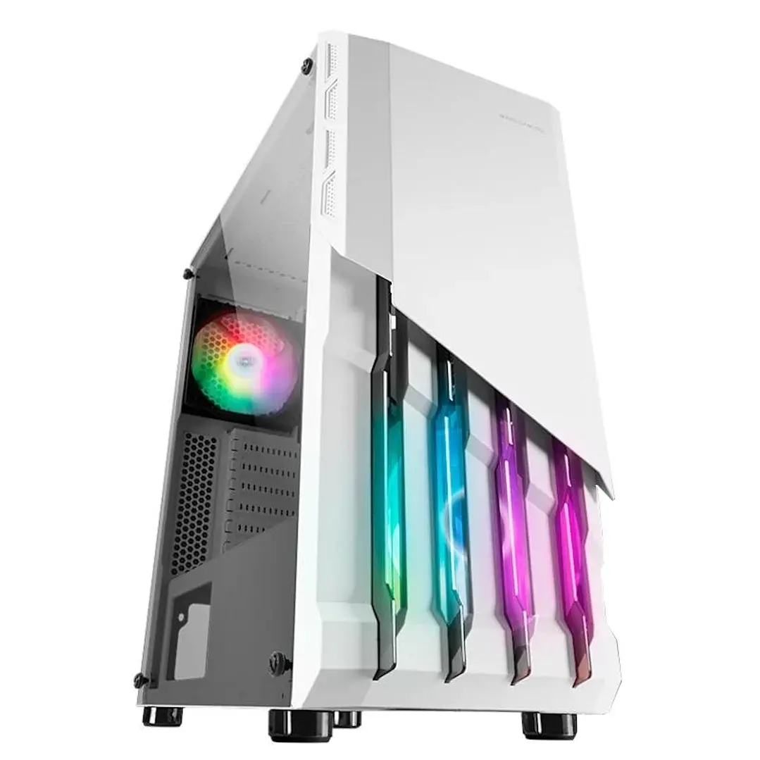 MARS GAMING Semitorre MC-X2 ATX Metal Front White 1