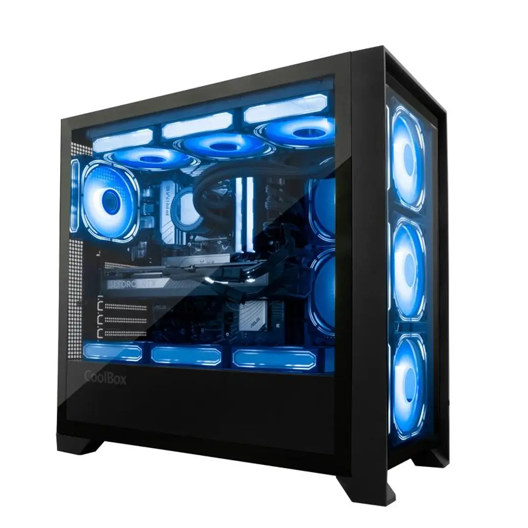Coolbox Caja Gaming ATX GE-2000 DualView Sin Fuent 2
