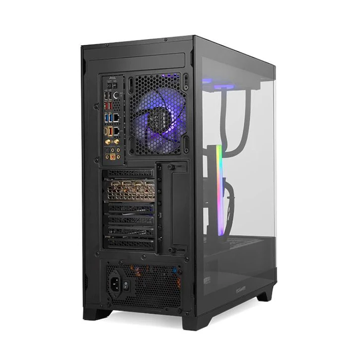 NOX Semitorre HUMMER ETHER Cristal Curvo Negro 3