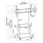 Tooq FS20100M-B Soporte suelo Pantalla 37-100