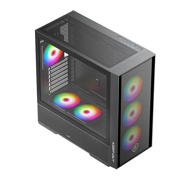 Keep Out Caja M-Atx KO XC-805 MESH ARGB Usb3 Black 2
