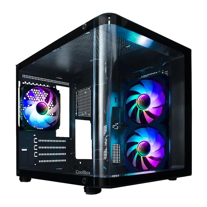 COOLBOX CHASIS MATX GM100 CRISTAL 3XVENT.ARGB 3