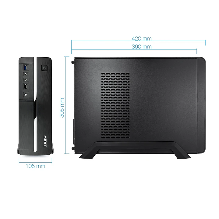 Tooq Caja Micro ATX/ITX TQC-3005U3 500W USB3.0 2