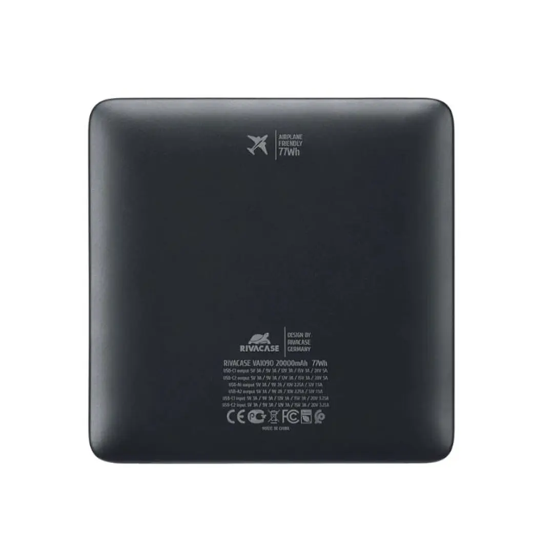 RIVACASE VA1090 powerbank 20000mAh Turbo PD 100W 4