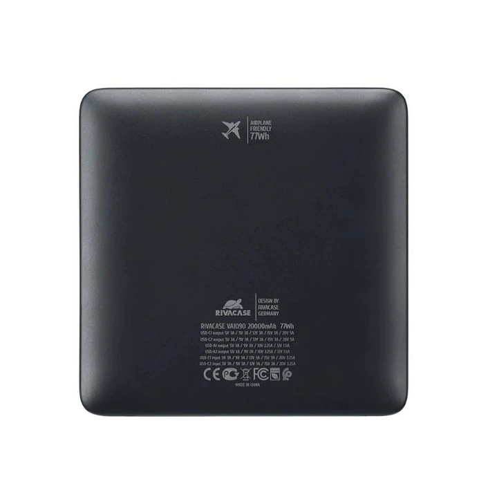 RIVACASE VA1090 powerbank 20000mAh Turbo PD 100W 4