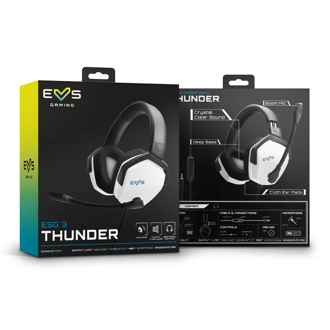 ENERGY SISTEM Auricular Gaming Headset ESG 3 White 4
