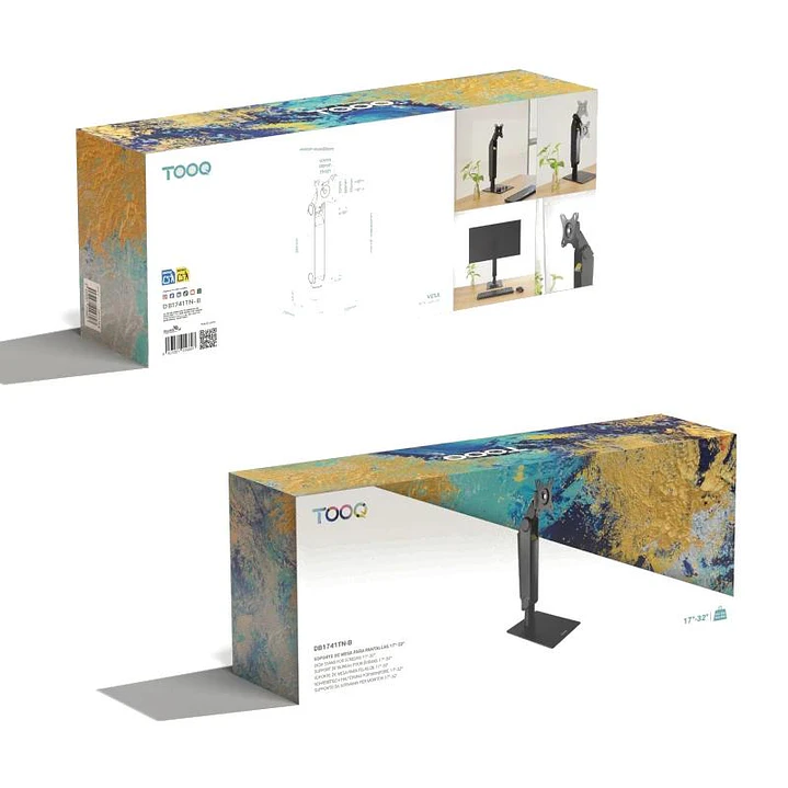 Tooq  DB1471TN-B Soporte Mesa Pantalla 17-32