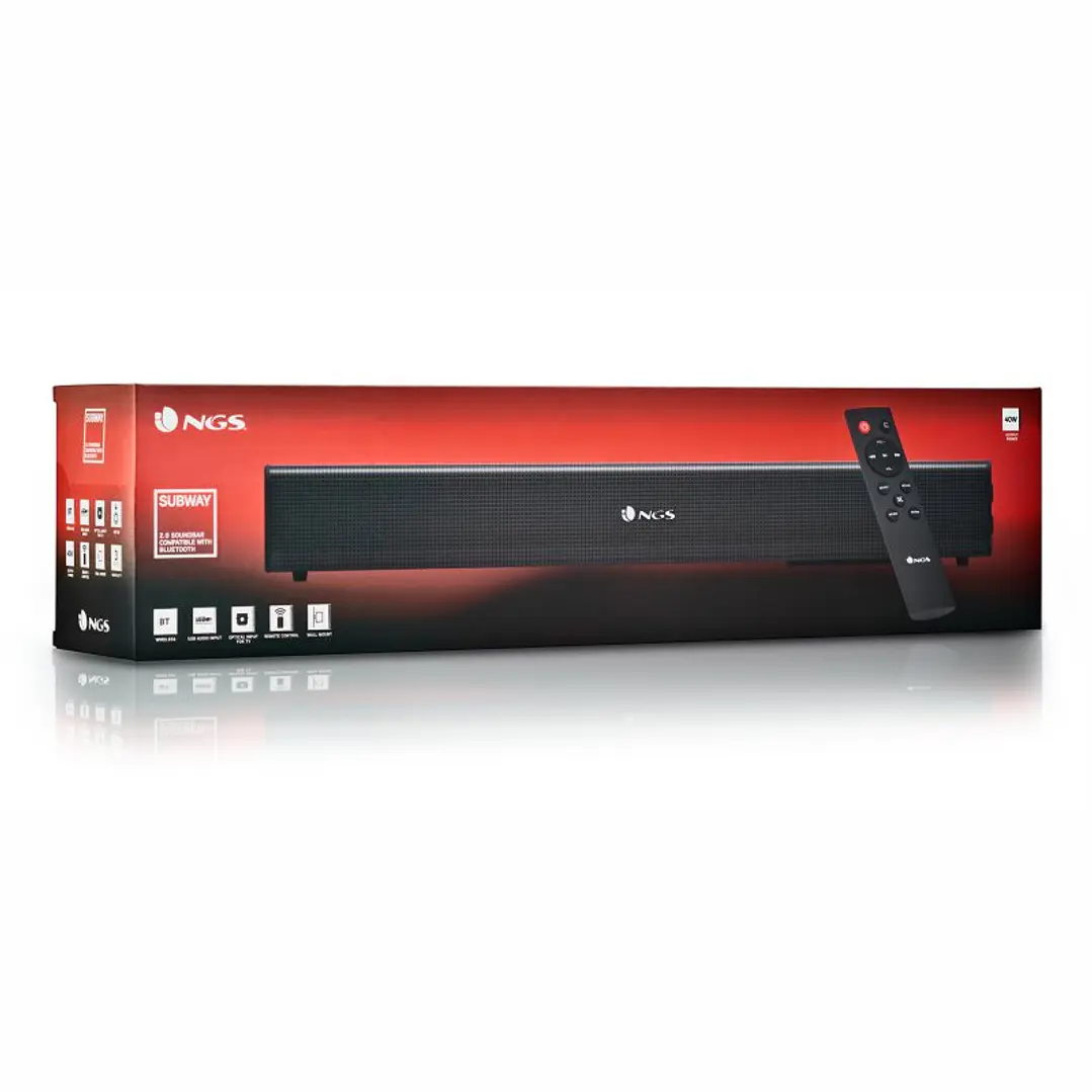 NGS SUBWAY BARRA SONIDO 40W BT ENTRADA OPTICA 3