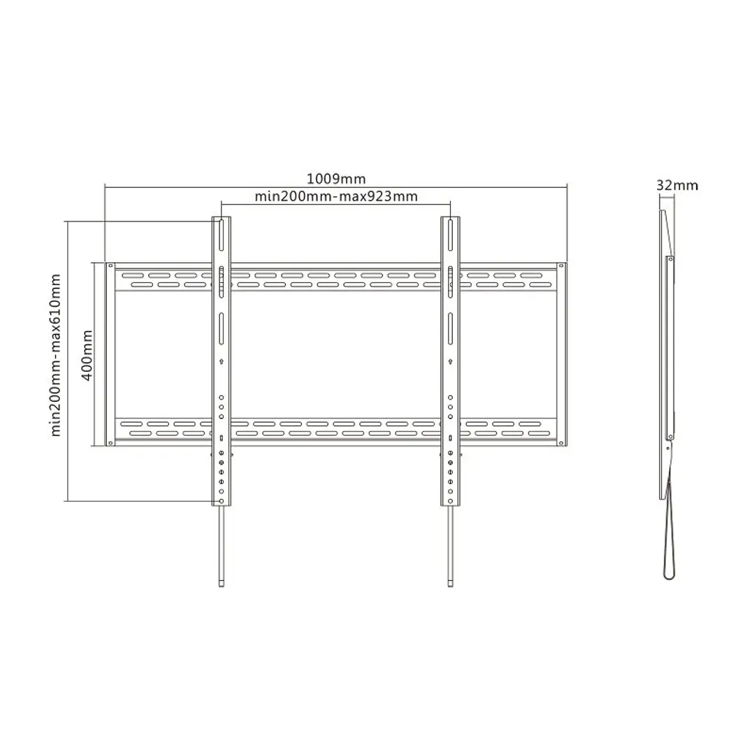 Tooq LP41130F-B Soporte Pared  fijo 60-100