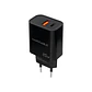 Nanocable Cargador USB-C/PD+USB-A/QC 20W Negro - Miniatura 2