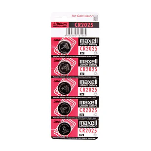 Maxell  Pila Botón Litio CR2025 3V Blister*5
