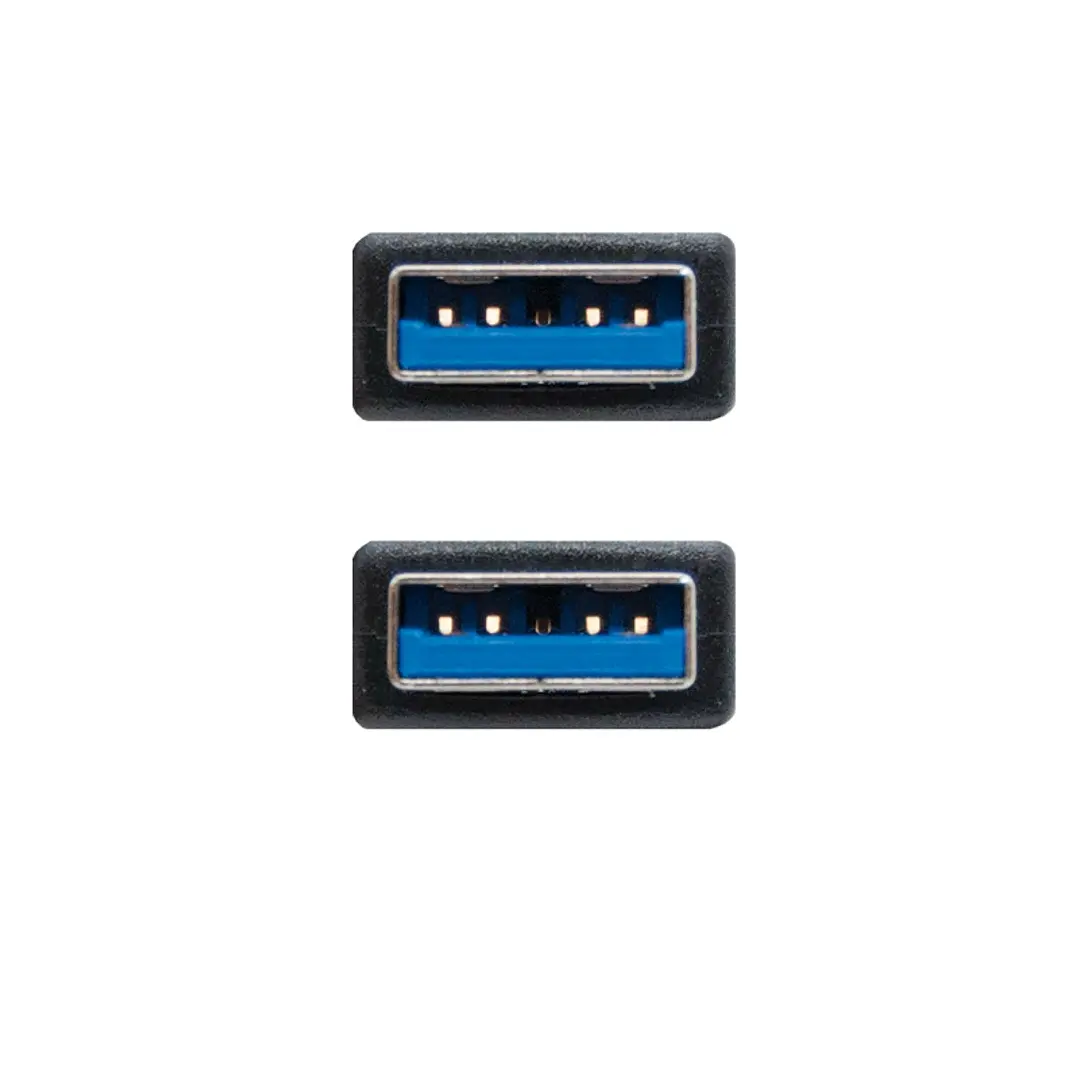 Nanocable Cable USB 3.0, tipo A/M-A/M, Negro, 1m 3