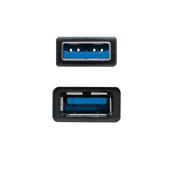 Nanocable Cable USB 3.0 Tipo A/M-A/H Negro 1.0 m 3