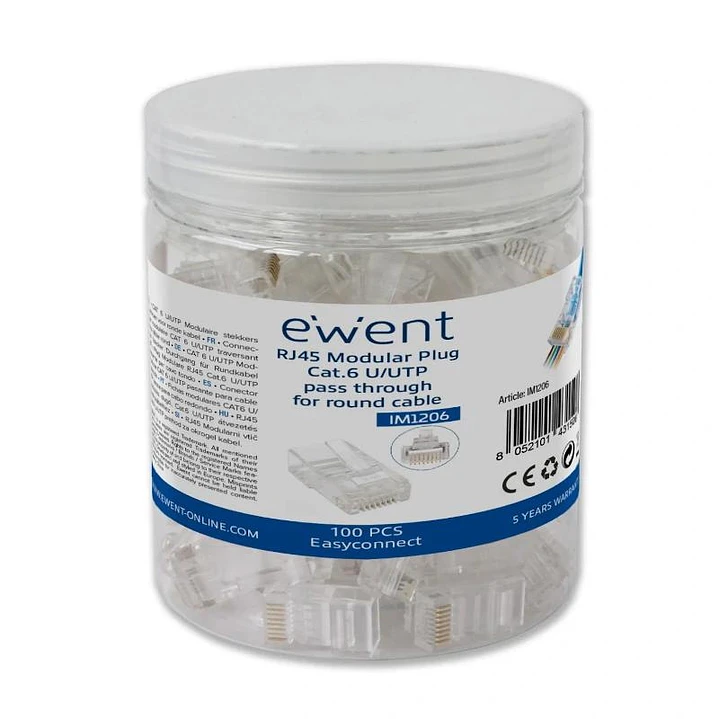 EWENT EASYCONNECT MODULAR CAT 6 U/UTP, 100pcs 1
