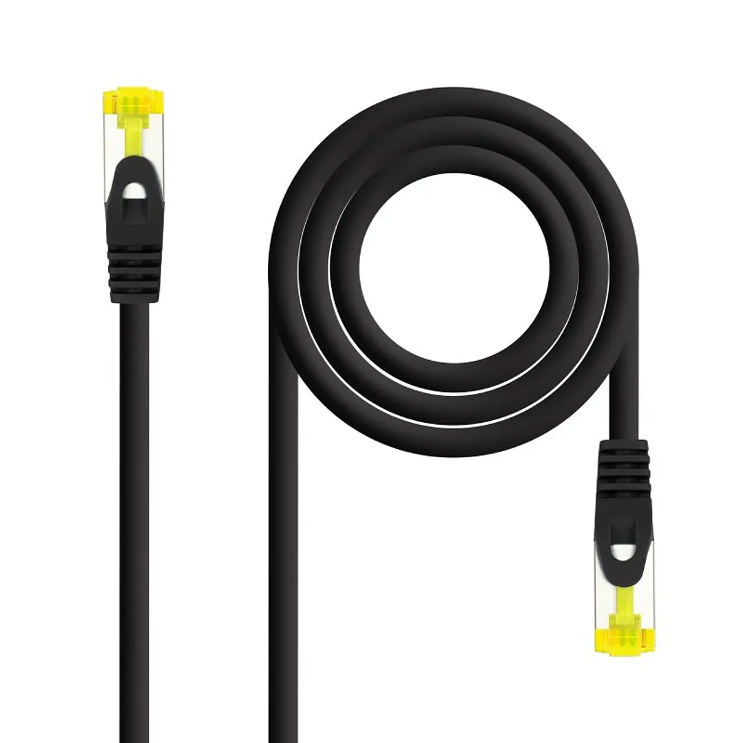 Nanocable Latiguillo LSZH Cat.6A SFTP 25cm Negro 1