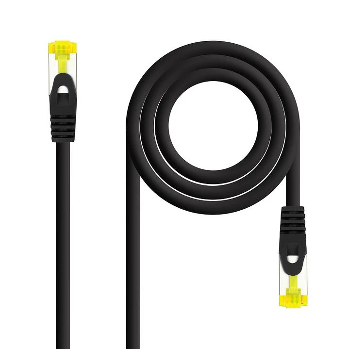 Nanocable Latiguillo LSZH Cat.6A SFTP 25cm Negro 1