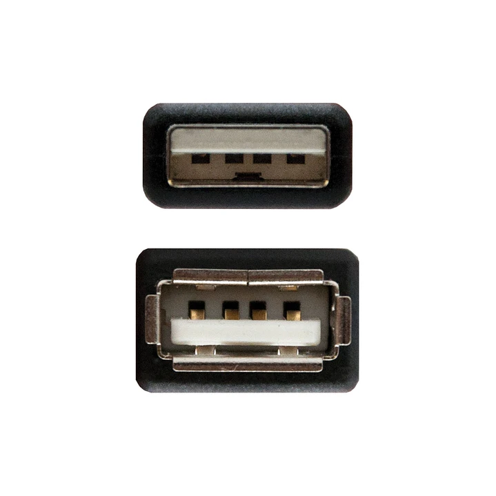 Nanocable Cable USB 2.0, tipo A/M-A/H, Negro, 3m 3