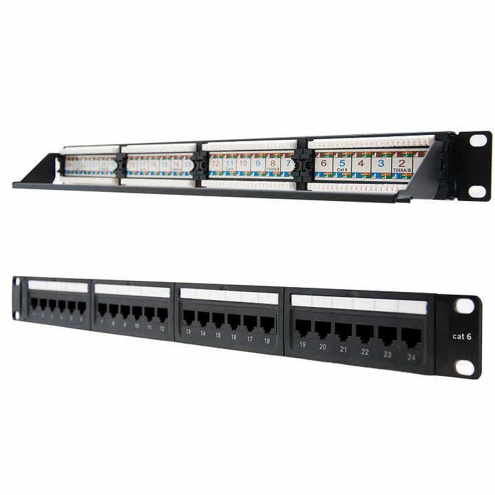 Nanocable Panel Parcheo 24P CAT.6 UTP 19