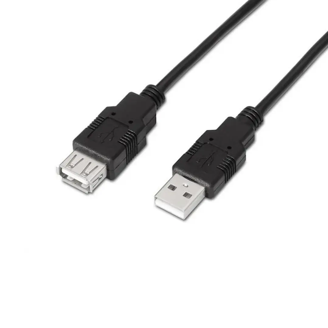 Aisens Cable USB 2.0 Tipo A/M-A/H negro 1.8m 1