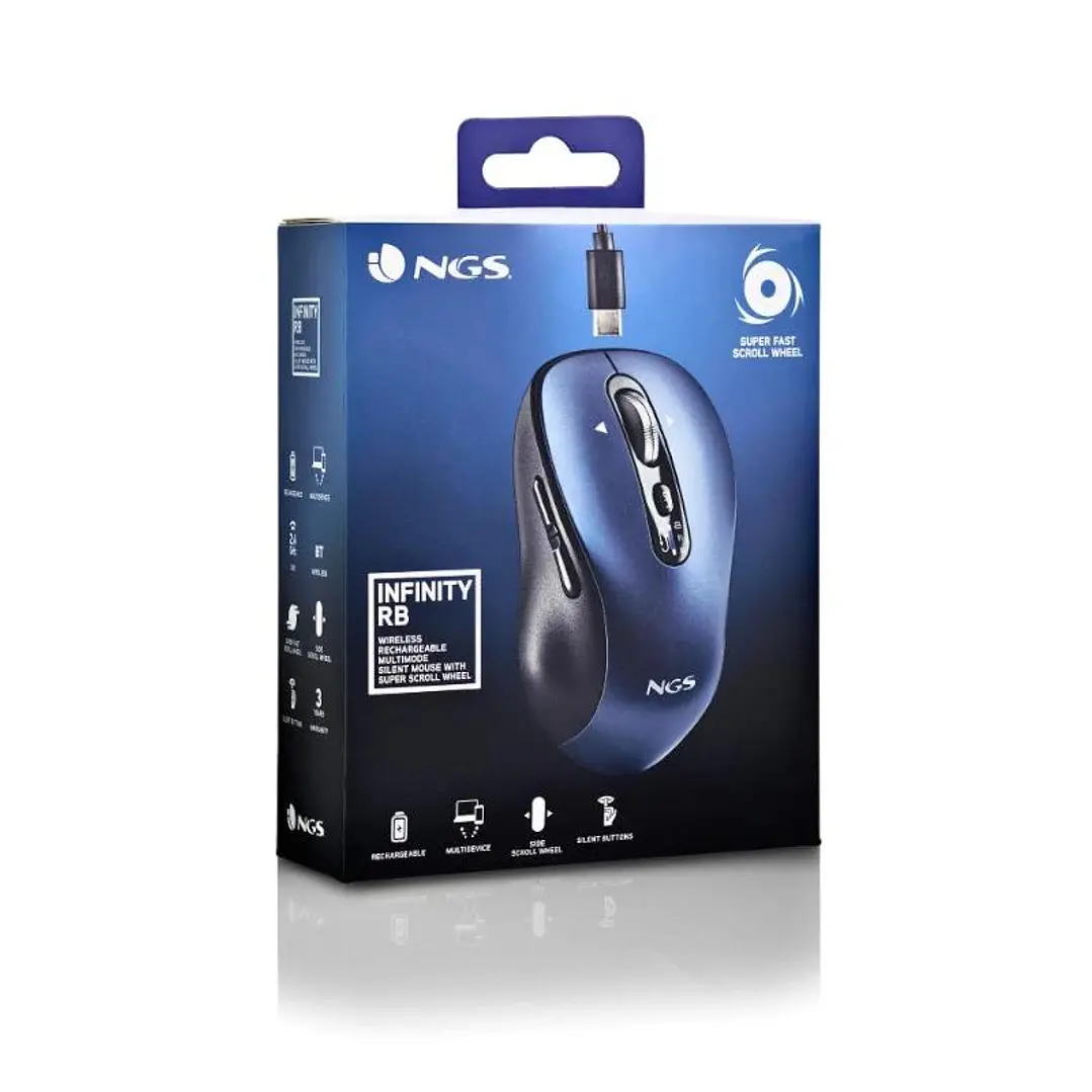 NGS RATON MULTIDISPOSITIVO 2.4GHZ RECARGABLE 4