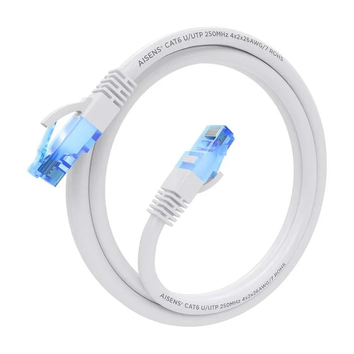 Aisens Cable RJ45 CAT.6 UTP AWG26 CCA Blanco 1.0 1