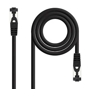 Nanocable Cable red Cat. 8.1 2GHZ SSTP Negro 2m