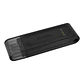 Kingston DataTraveler DT70 64GB USB C 3.2  Negro - Thumbnail 2