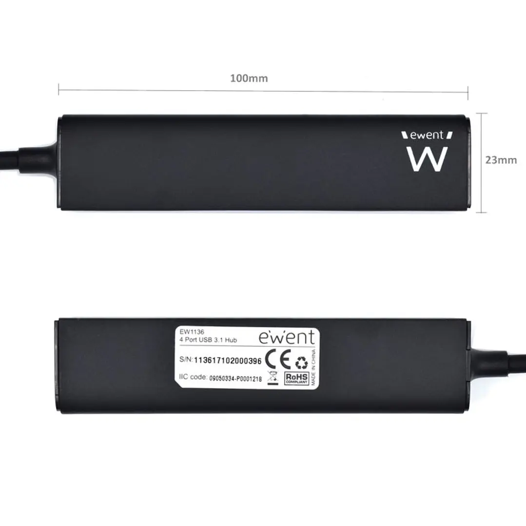 EWENT EW1136  Hub 4 Puertos USB 3.0 3