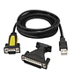 Nanocable Adaptador Usb a Serie  DB9M/25H - Miniatura 1