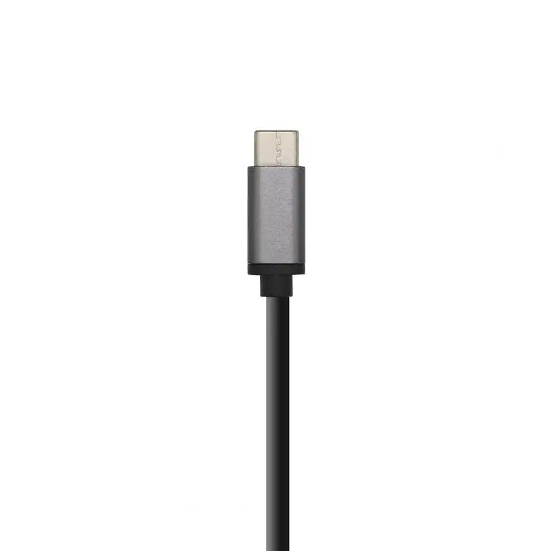 Aisens Hub USB 3.1 USB-C/M-4xTipo A/H gris, 15cm 2