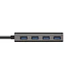 Aisens Hub USB 3.1 USB-C/M-4xTipo A/H gris, 15cm - thumbnail 3