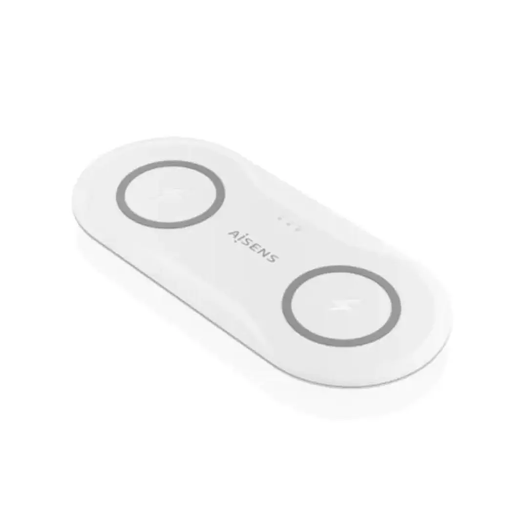Aisens Cargador Inalámbrico USBC 15W 2 en 1 Blanco 1