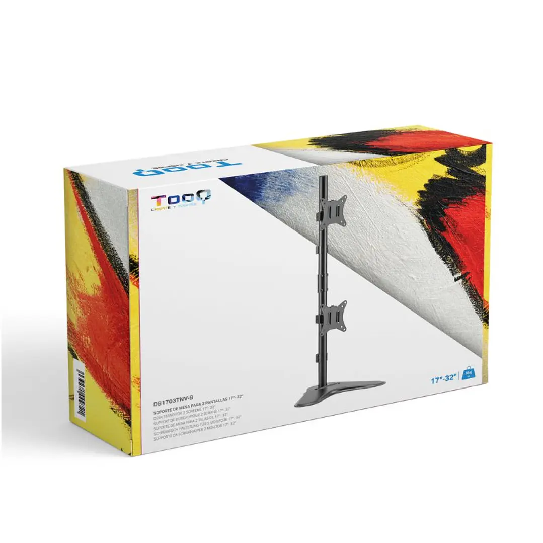 Tooq Soporte mesa DB1703TNV-B  2 brazos Vertical 4