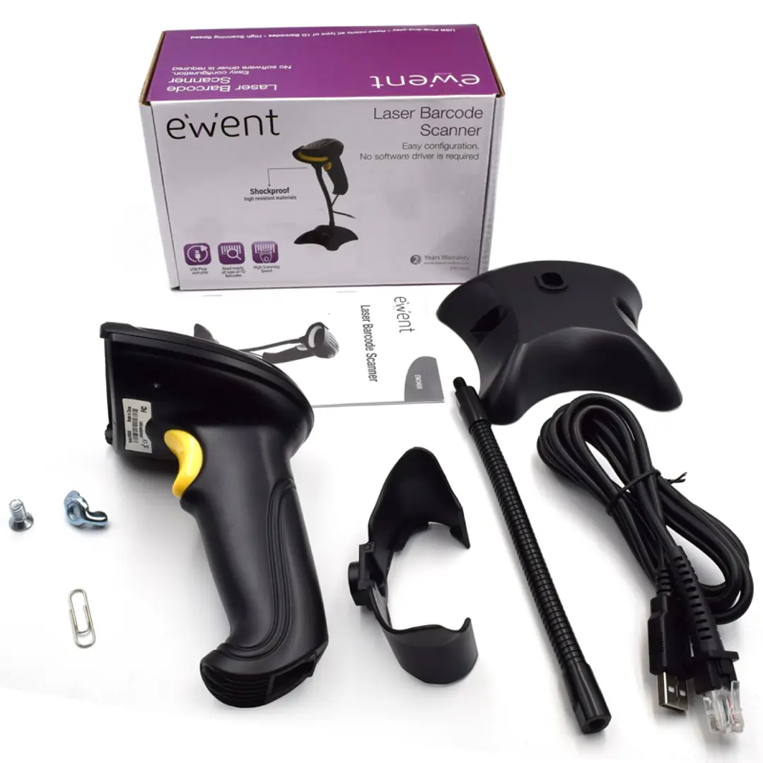 Ewent Lector código de barras EW3400 1D Láser Usb 4