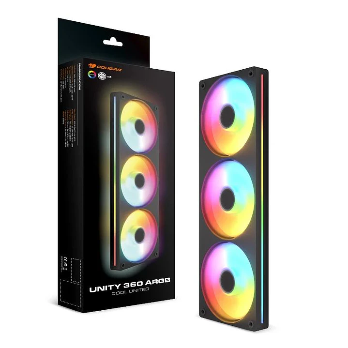 Cougar Ventilador UNITY360-FB Argb 12cm Black 4