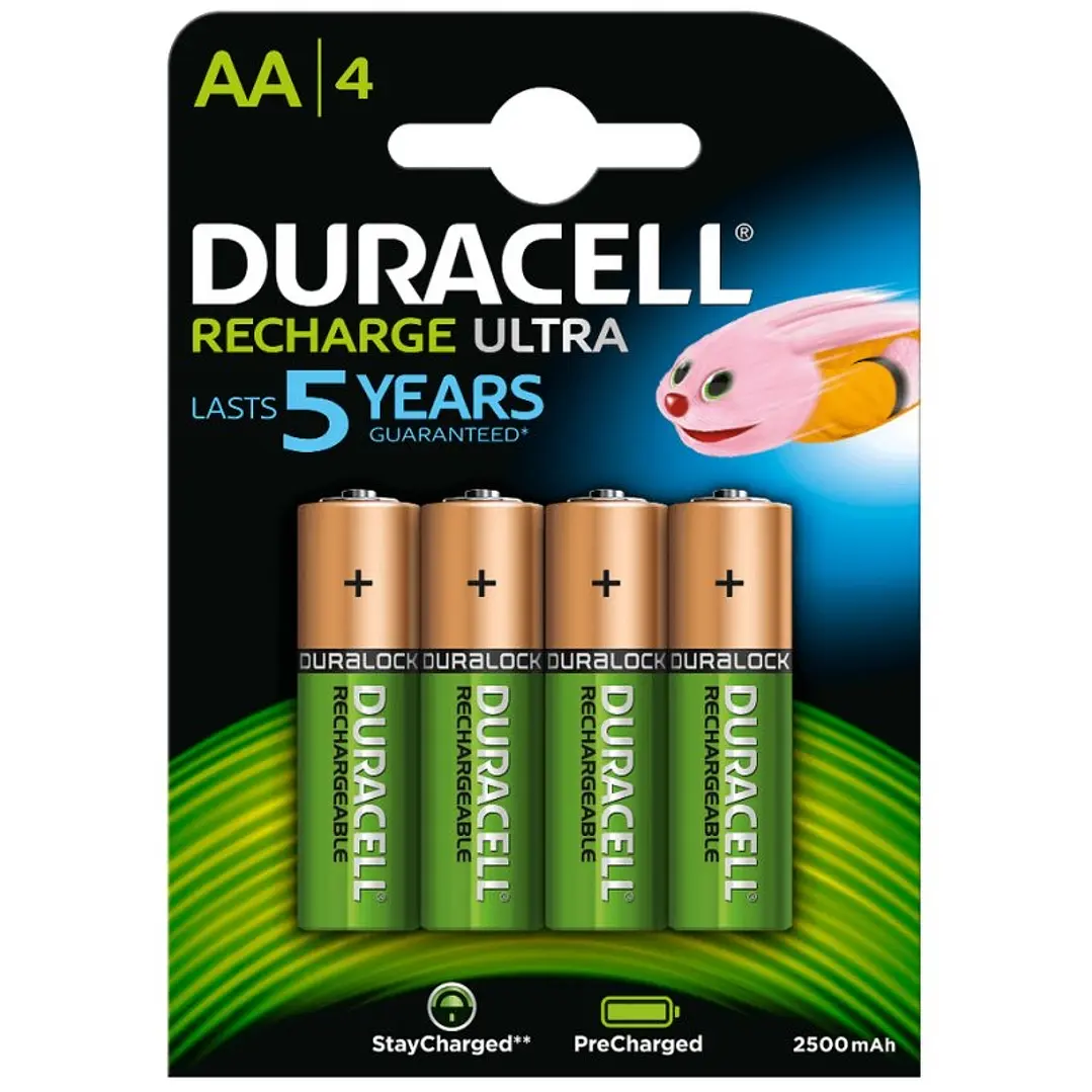 Duracell Pila Recargable HR6 AA 2500mAh Blister*4 1