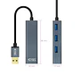 Nanocable Hub USB 3.0 4 x USB 3.0 10cm. Gris - thumbnail 3