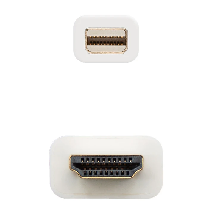 Nanocable Cable Conversor Mini DP/ HDMI 2 M Blanco 3