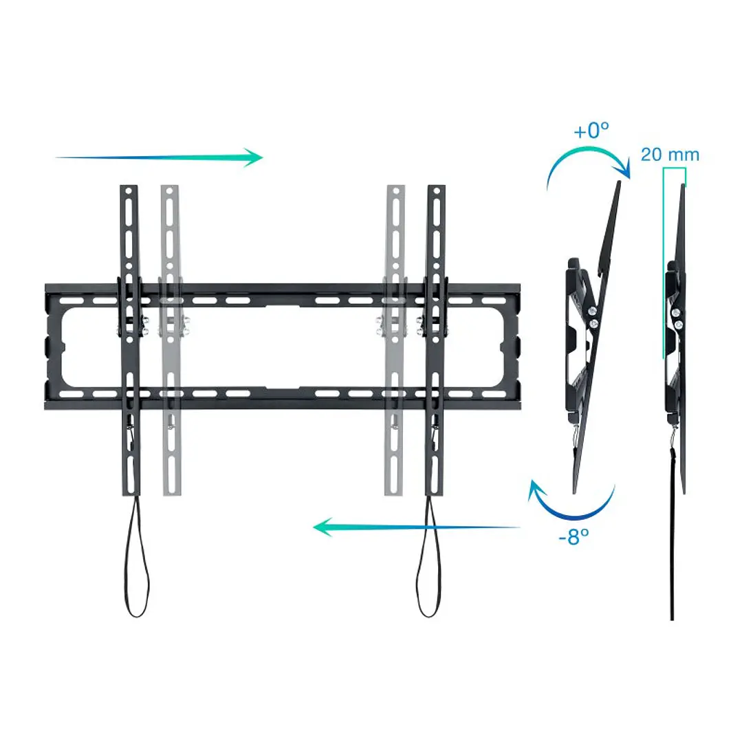 Tooq Soporte pared LP1081T-B incl pantallas 37-80