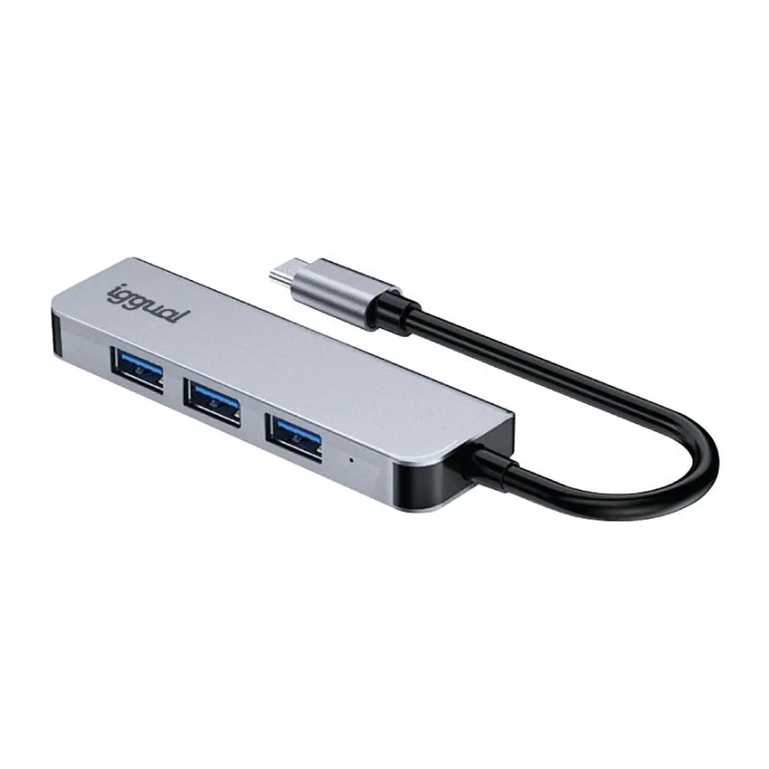 iggual Hub USB 3.0 tipo C x 4 puertos USB-A 3.0 2