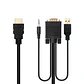 Nanocable Conversor HDMI a VGA-Jack-UBS, 1.8 m - Miniatura 2