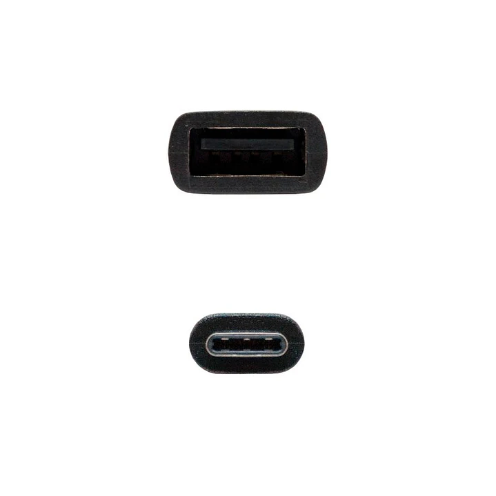 Nanocable Cable USB 2.0 3A, USB-C/M-A/F, 15cm 4