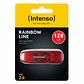 Intenso 3502491 Lápiz USB 2.0 Rainbow 128GB Rojo - thumbnail 3