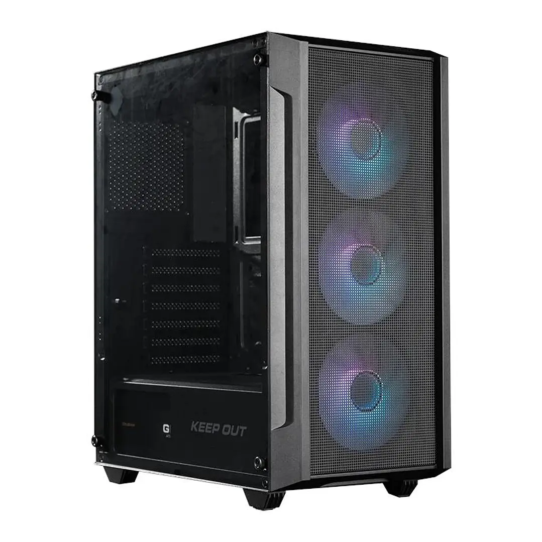 Keep Out Caja M-Atx KO XC-200 RGB Usb3 Black Glass 1