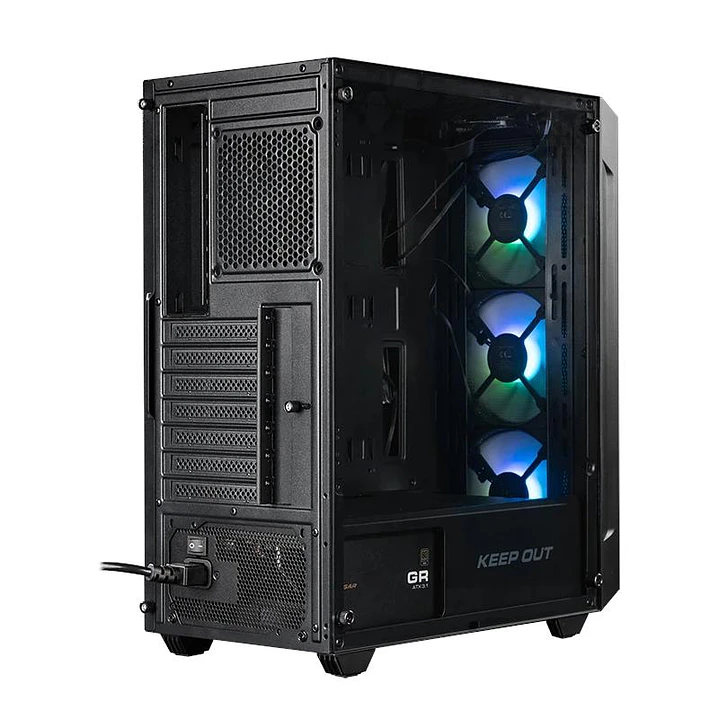Keep Out Caja M-Atx KO XC-200 RGB Usb3 Black Glass 3