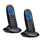 MOTOROLA C1002 CB+ Telefono DECT Negro Duo - Miniatura 1